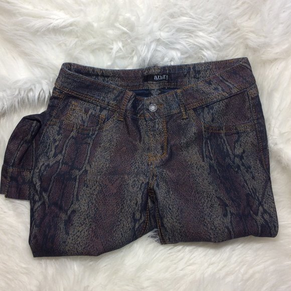 a.n.a. Rainbow Snakeskin Skinny NWOT - Picture 3 of 4